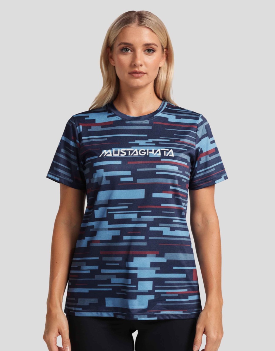 Tee-shirt technique femme sublimation all-over Made in France Mustaghata · Lure All — Suméa Lyon