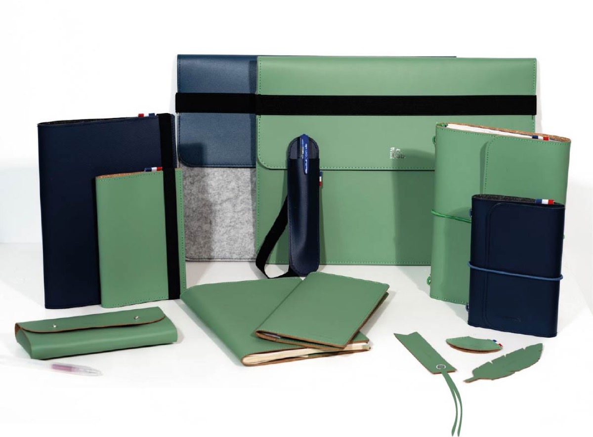 Coffrets et Welcome packs sur mesure — maroquinerie cuir recyclé Made in France Suméa